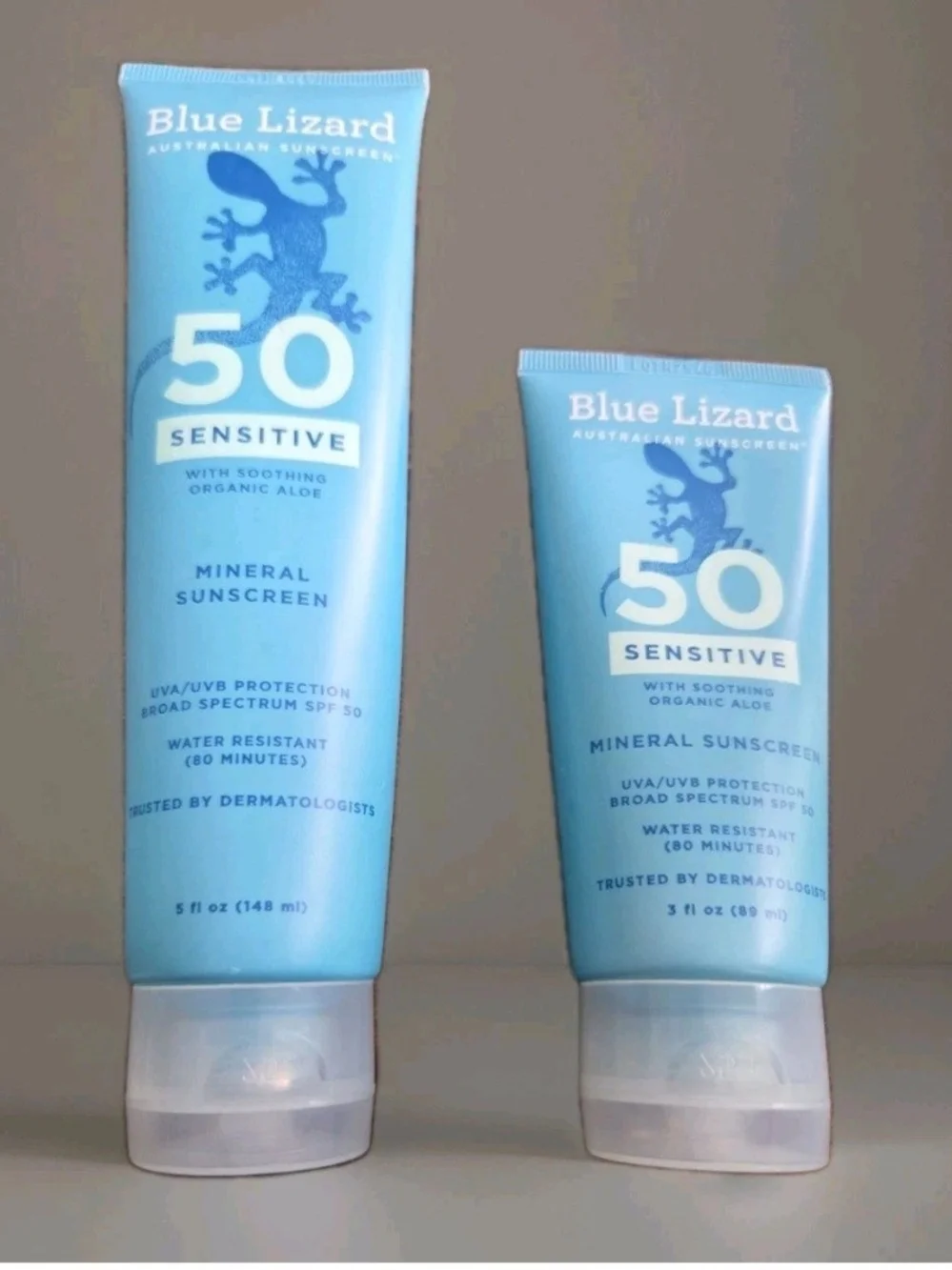 SPF 50 Sensitive Mineral Sunscreen - Light Blue